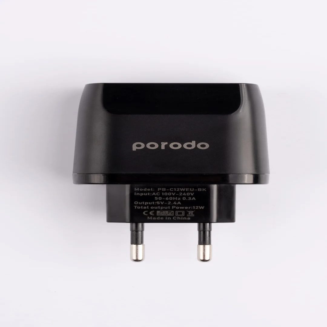 Porodo Dual USB Wall Charger 5