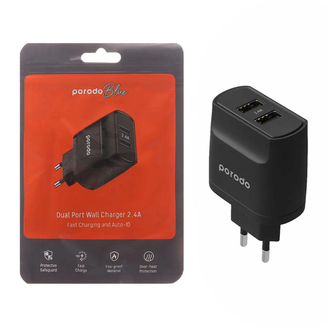 Porodo Dual USB Wall Charger 7
