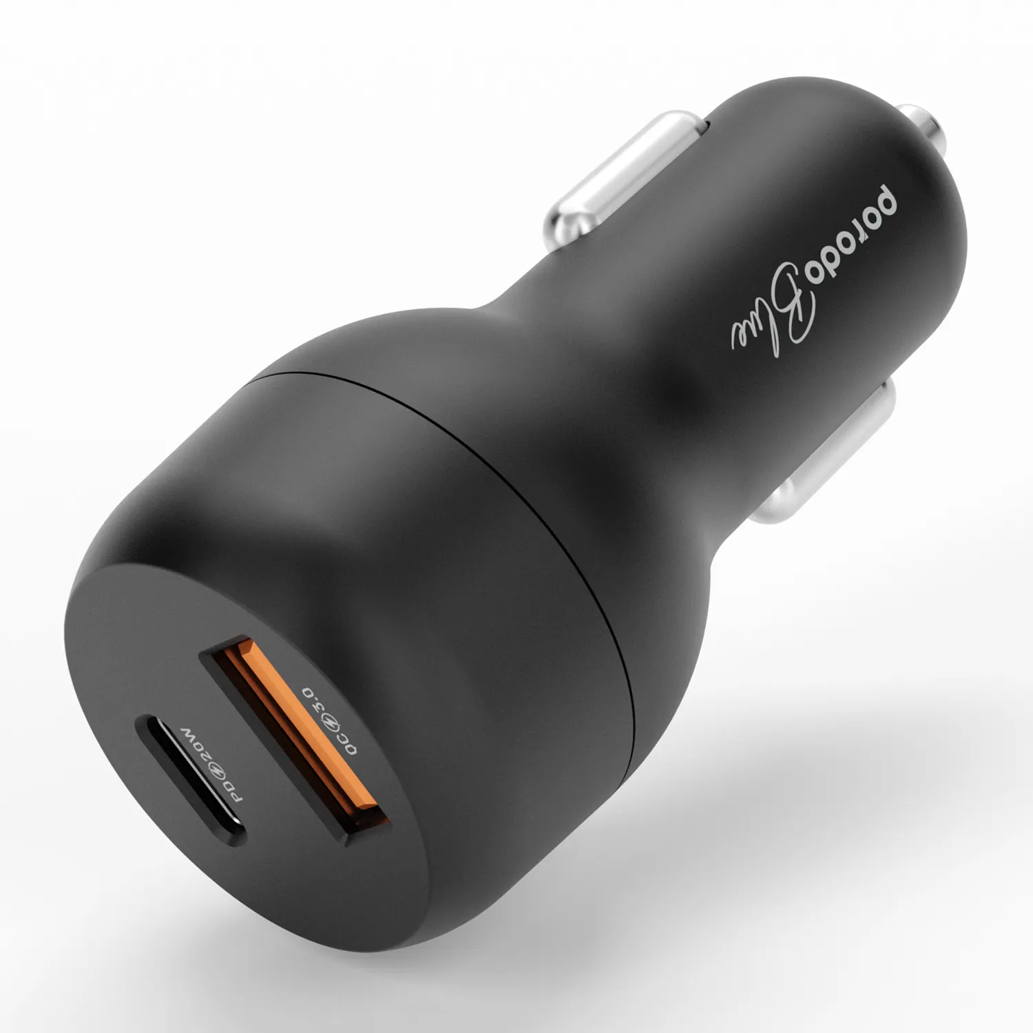 Porodo Blue Dual Port Car Charger 3