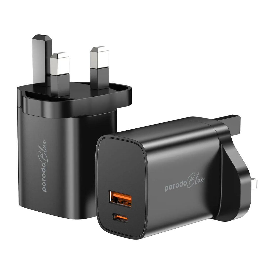 Porodo Blue Dual USB Wall Charger 6