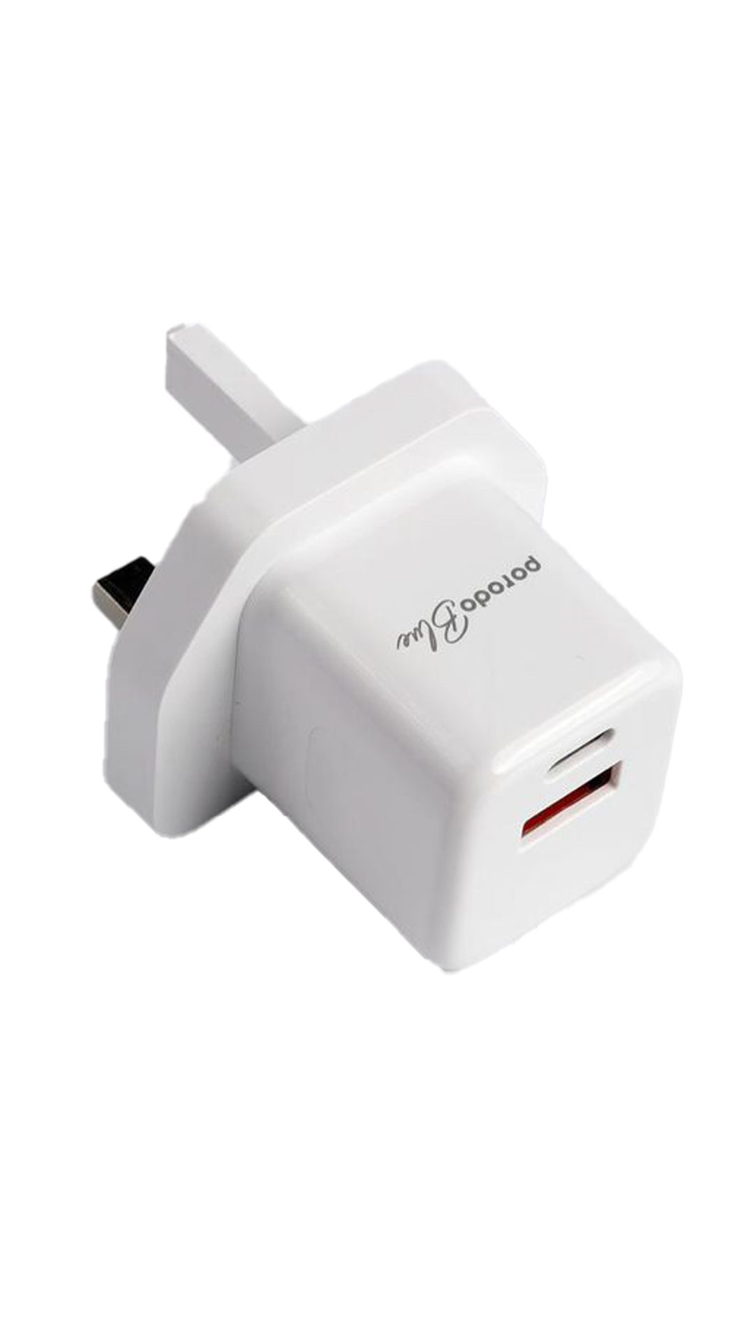Dual Port USB Wall Charger with UK Plug 2
