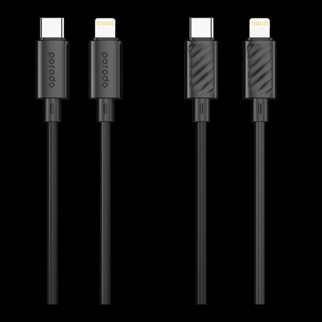 Porodo Blue USB-C to Lightning Data Cable 5