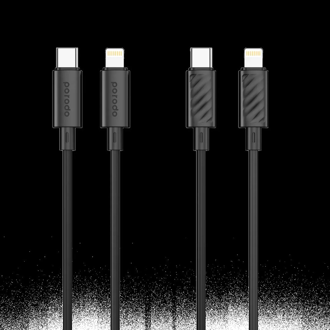 Porodo Blue USB-C to Lightning Data Cable 6