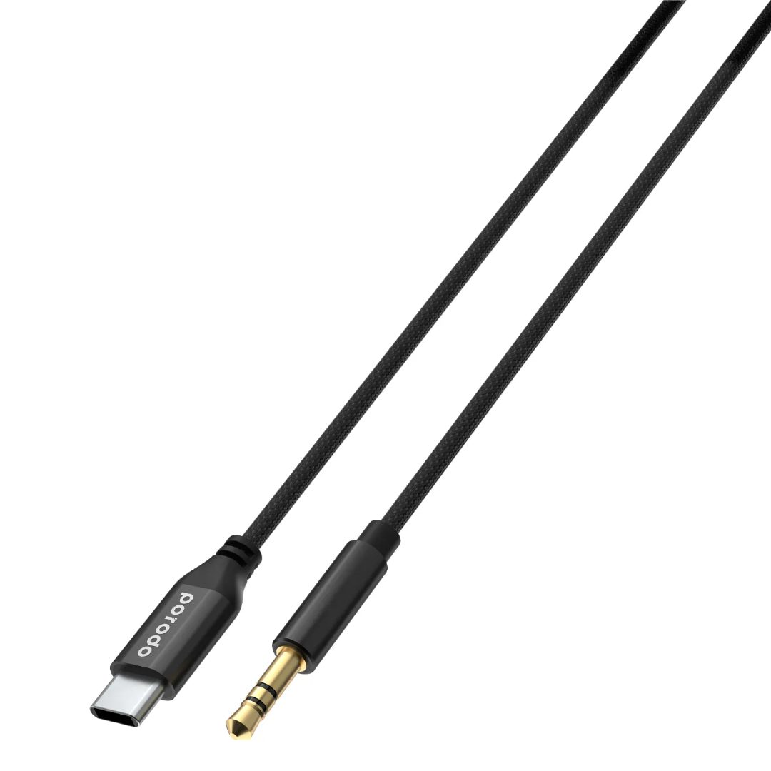 Porodo Braided Aluminum Type-C to 3.5mm Aux Audio Cable 1.2m 4