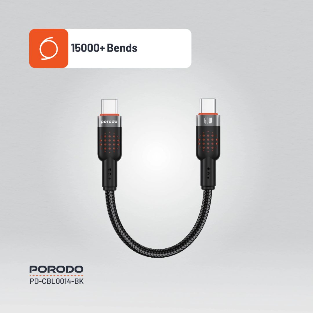 Porodo Braided Type-C to Type-C Cable 2