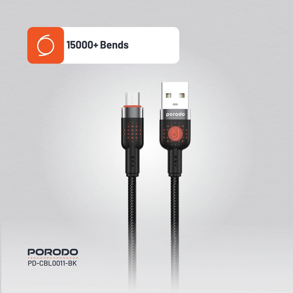 Porodo Braided USB-A to Micro USB Cable 5