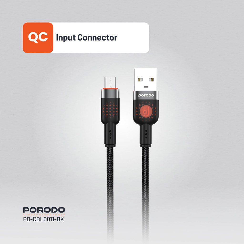 Porodo Braided USB-A to Micro USB Cable 6