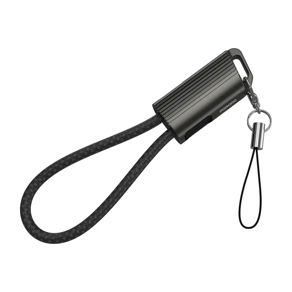 Porodo Chargeloop Keychain Data Cable USB-C to USB-C 5