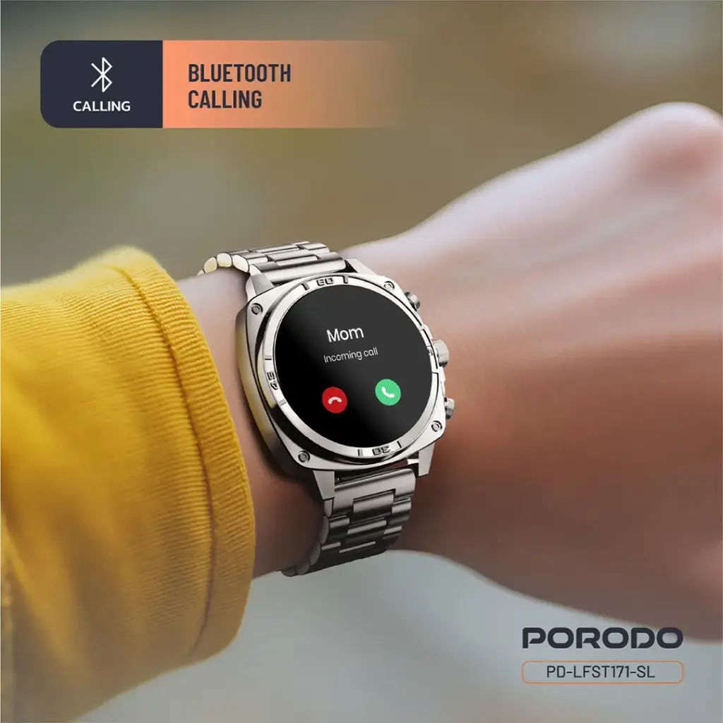 Porodo Chrono Steel Smart Watch 2