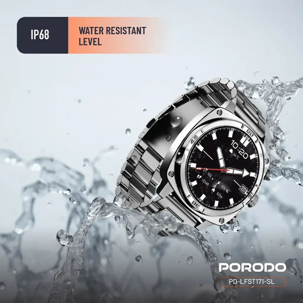 Porodo Chrono Steel Smart Watch 8