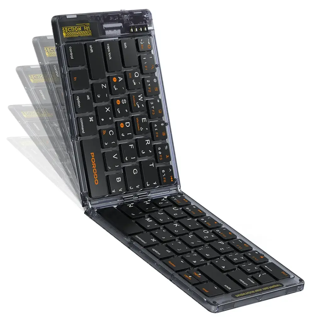 Porodo Crystal Shell Wireless Keyboard 3