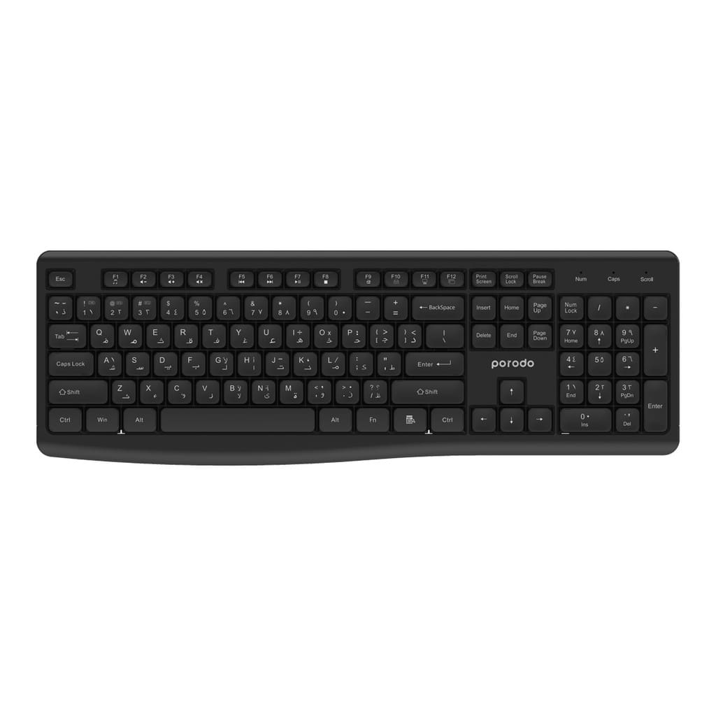 Porodo Dual Mode Wireless Keyboard Mouse Set 2