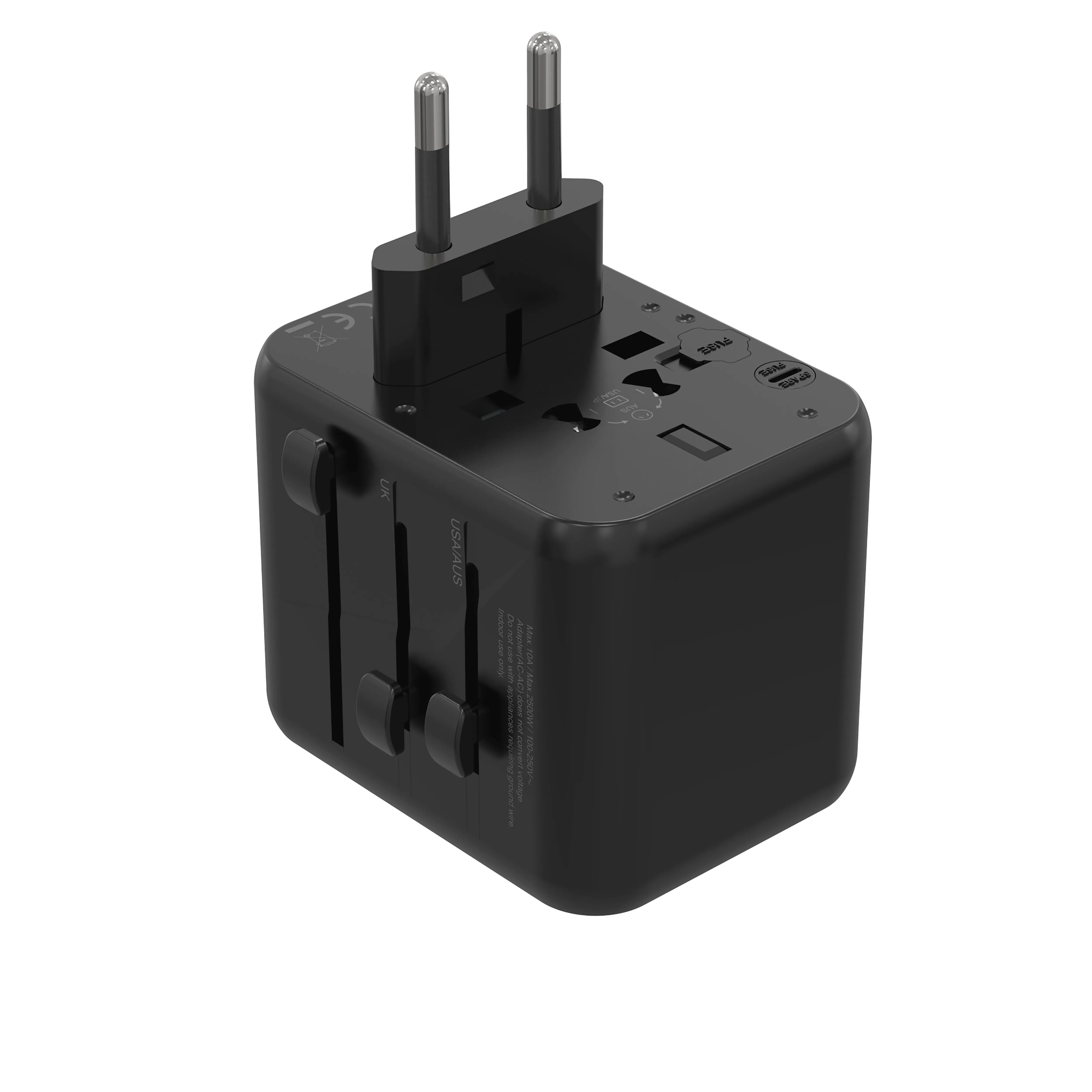 Porodo Dual Port Universal Fast Charger Eu | Us | Uk | Au 6