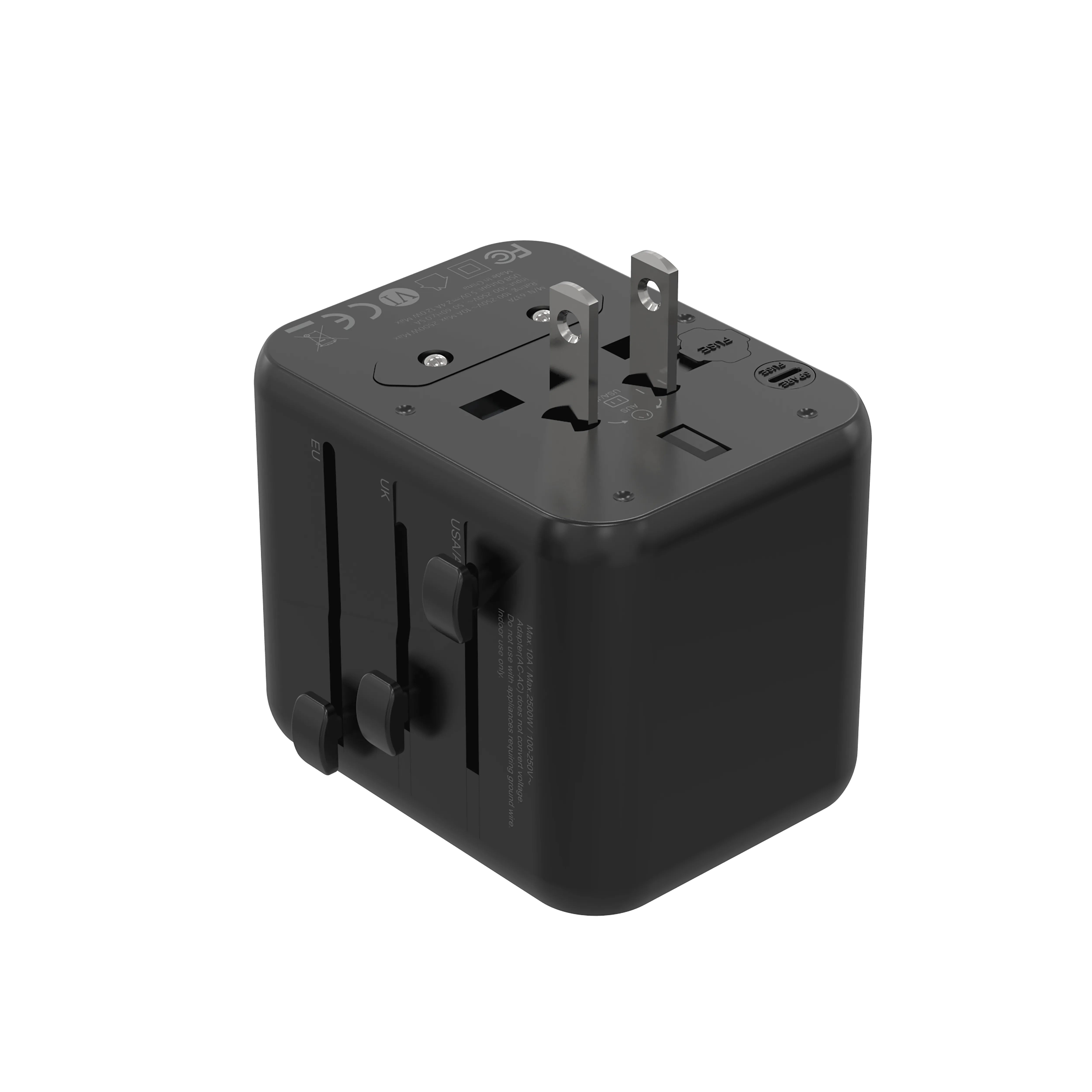 Porodo Dual Port Universal Fast Charger Eu | Us | Uk | Au 7