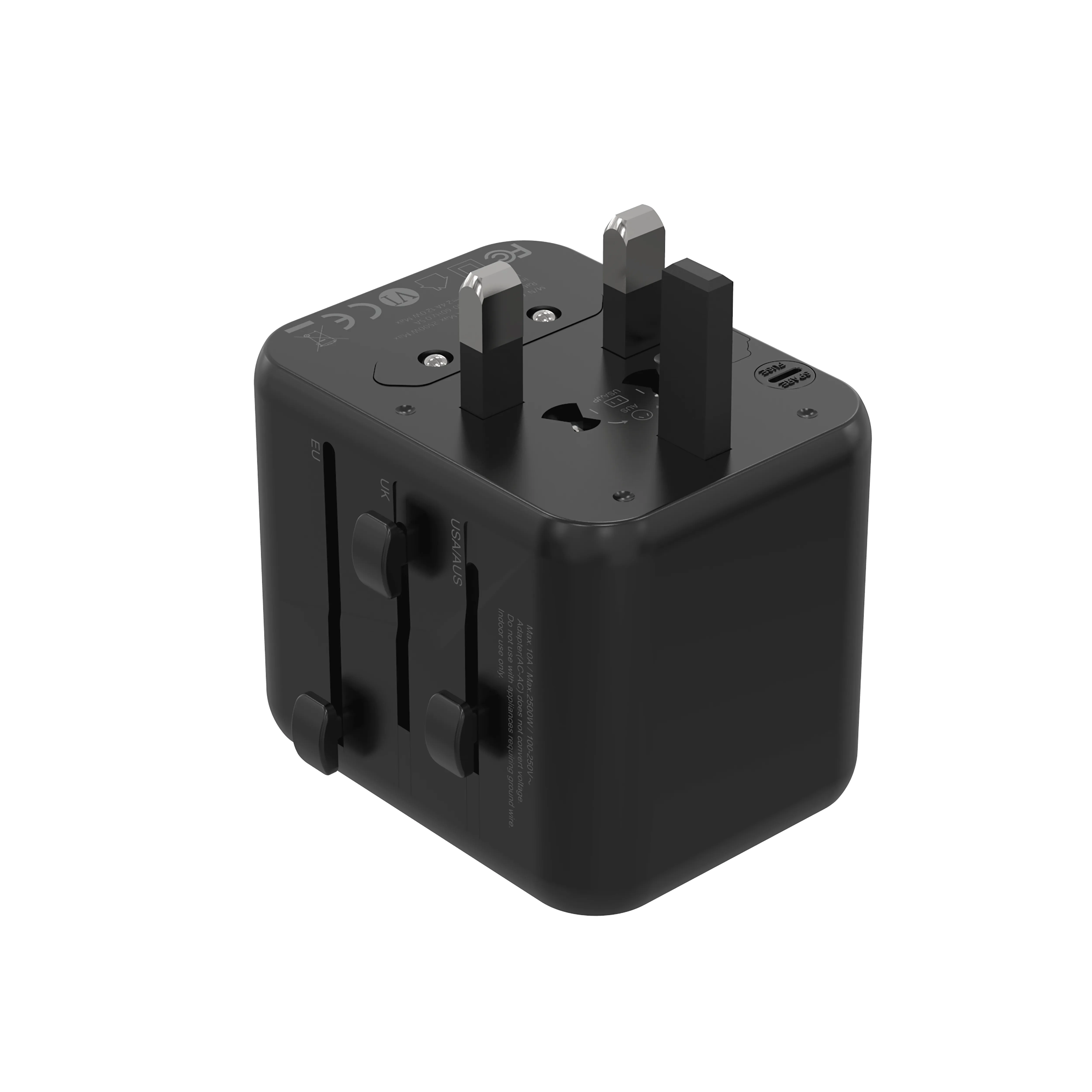 Porodo Dual Port Universal Fast Charger Eu | Us | Uk | Au 8