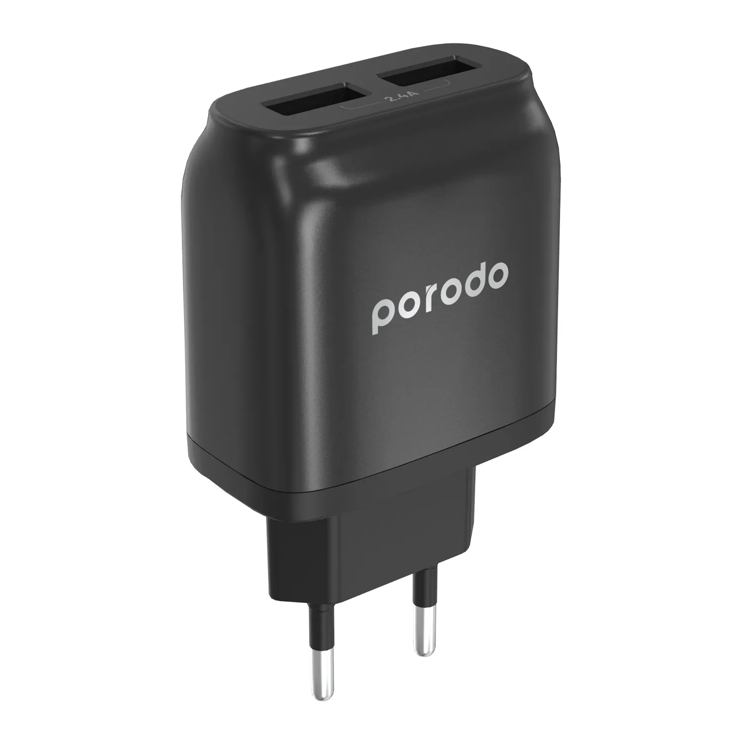 Porodo Dual Port Wall Charger Auto-ID 2.4A EU 2