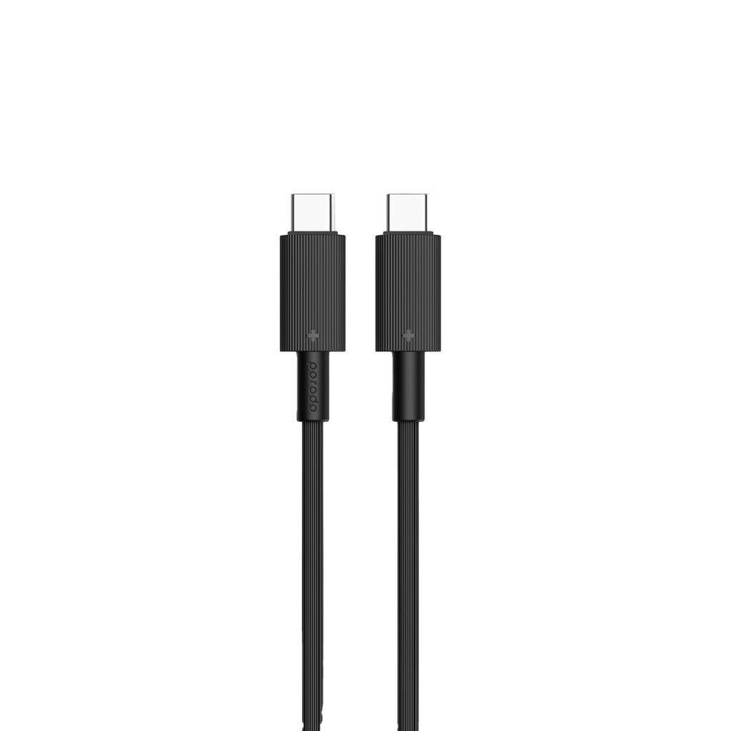 Porodo Dual port Wall Charger UK with Type-C Cable 5