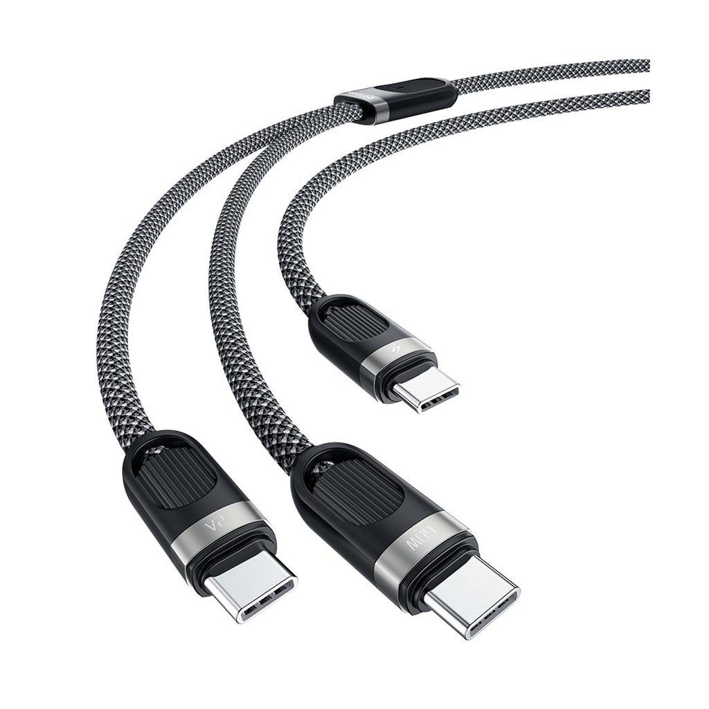 Porodo Dual Type-C Fast Charging Cable USB-C PD Input 5