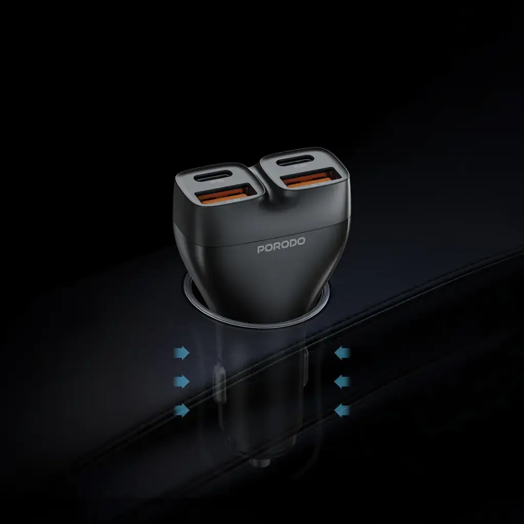 Porodo Dualpower 102W Car Charger 2