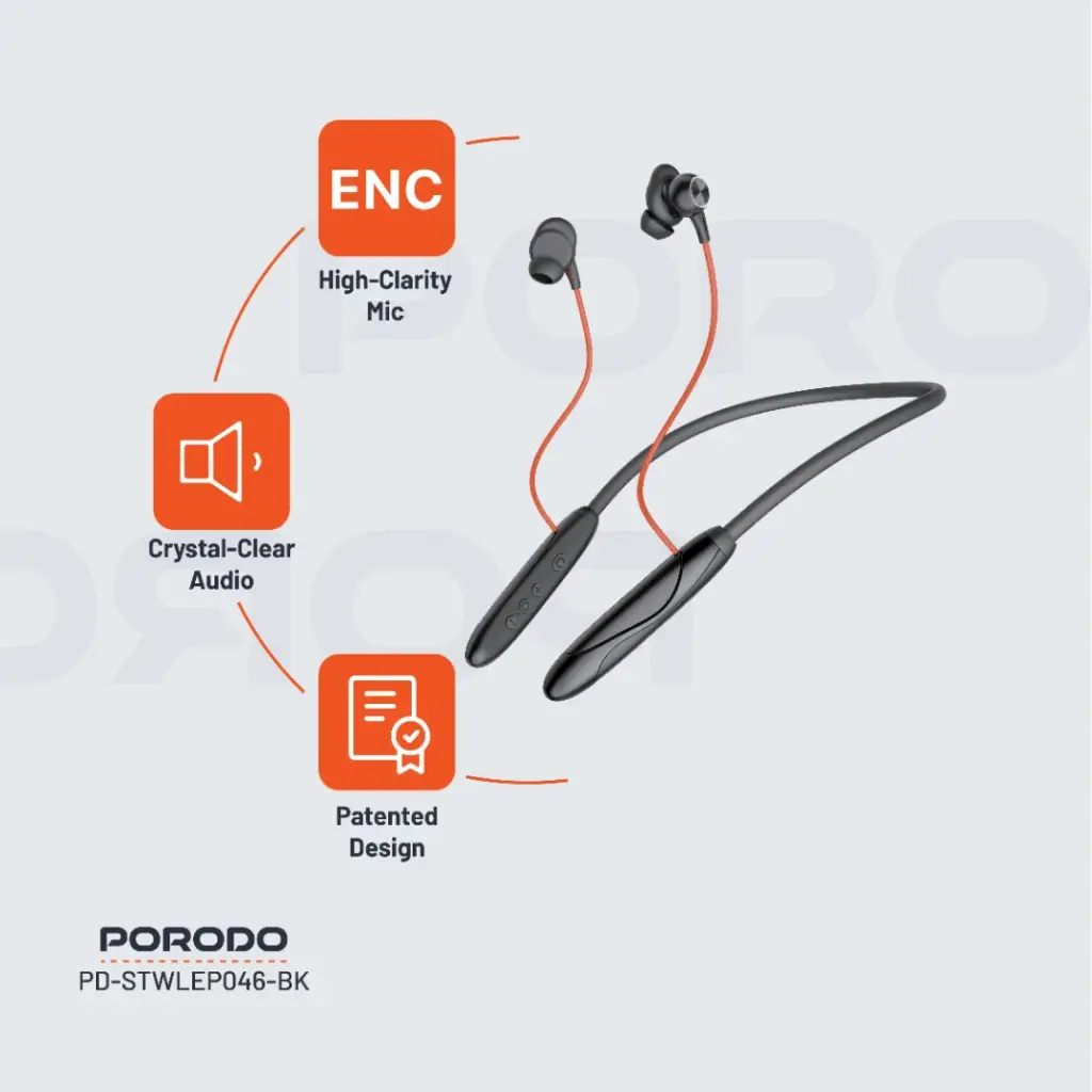 Porodo Echo Flex Magnetic Buds Hall-Switch Technology 7