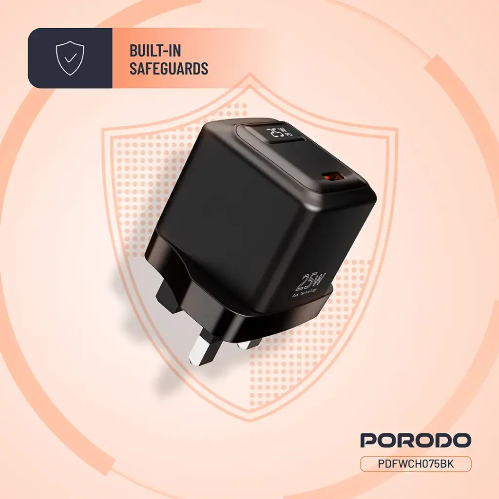 Porodo GaN 25W USB-C Wall Charger 4