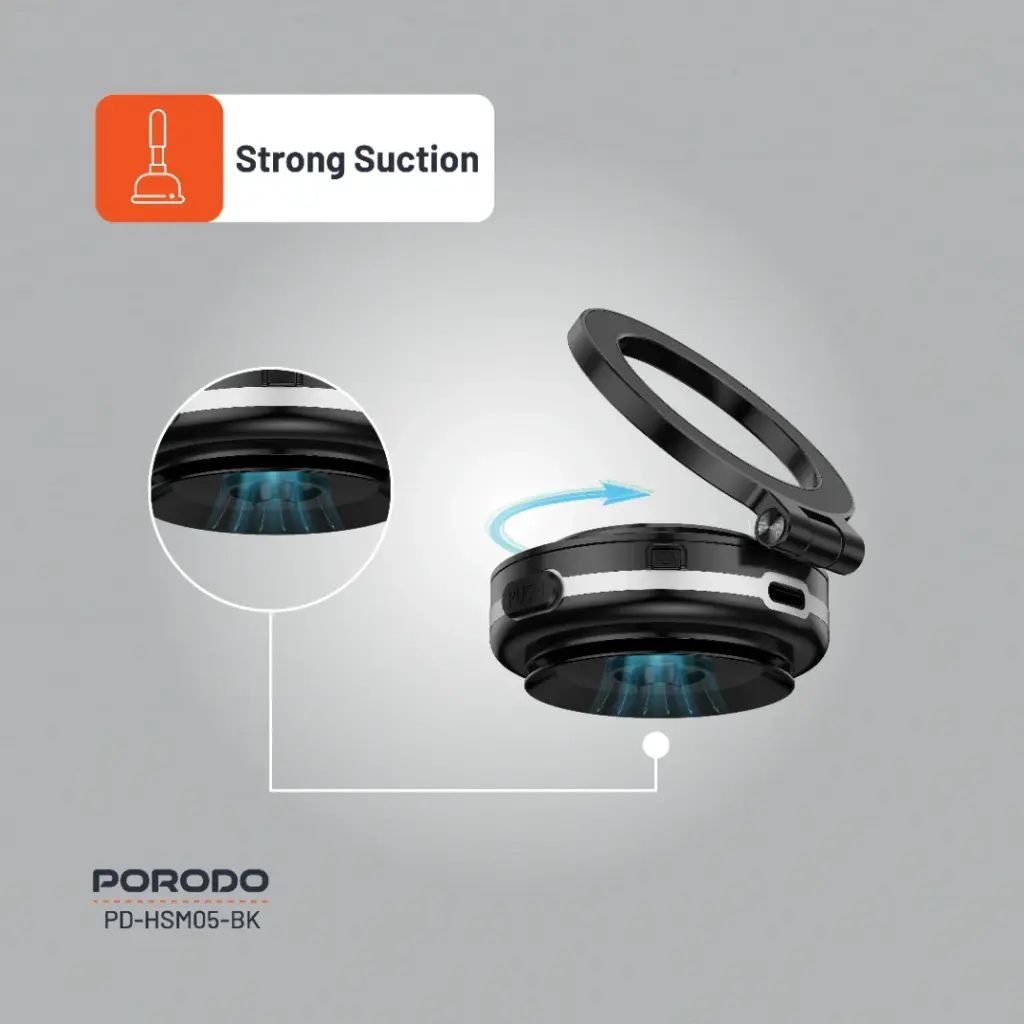 Porodo HS05 Vacuseal MagSafe Magnetic Mount 5
