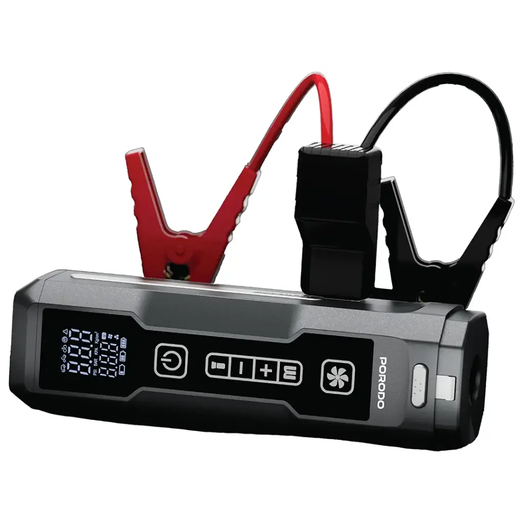 Porodo IGNATOV Jump Starter &amp; Air Pump with Handheld Vacuum | USB-C Recharge 7