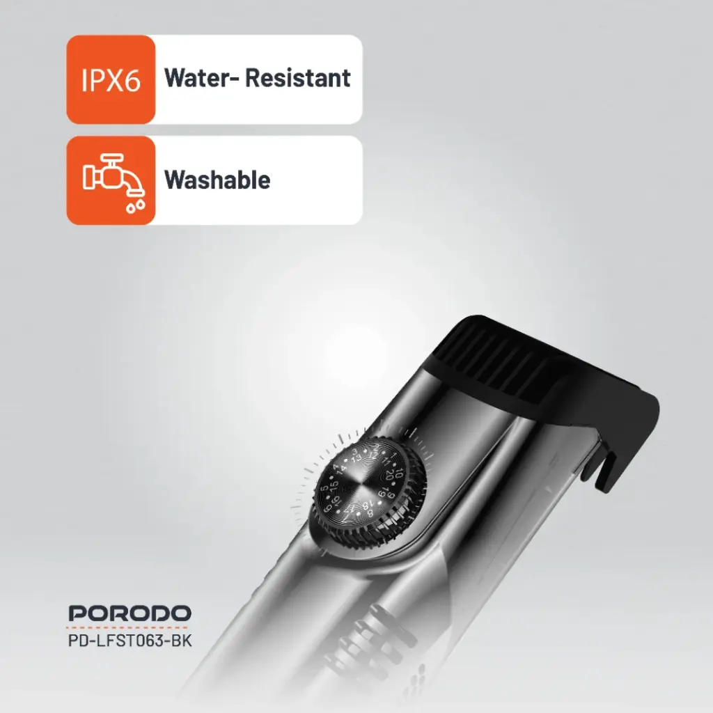 Porodo Lifestyle Air Suction Beard & Body Trimmer 3