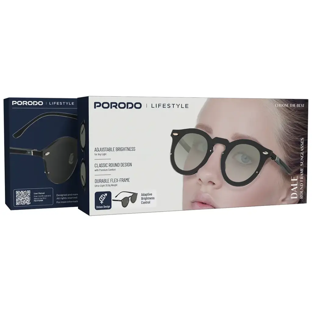 Porodo Lifestyle Dale Round Frame Sunglasses 3
