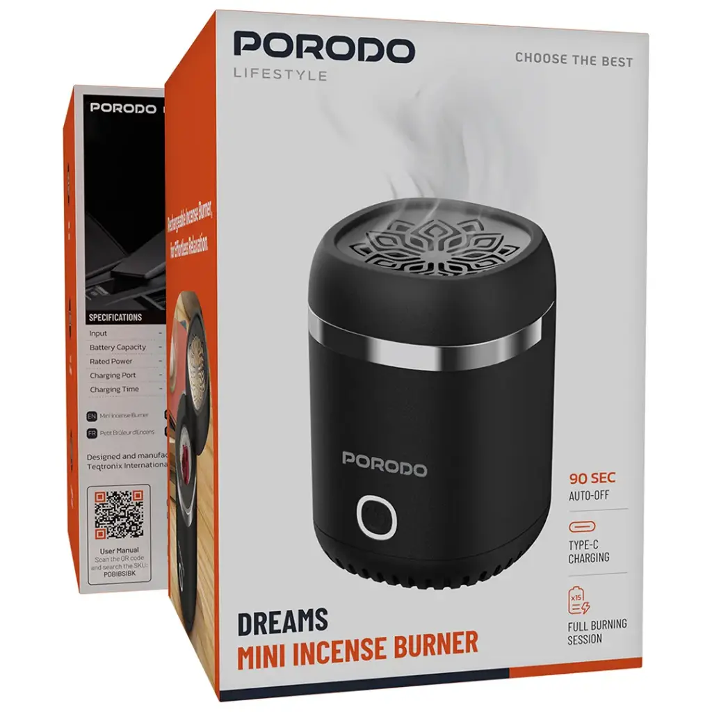 Porodo Lifestyle Dreams Mini Incense Burner 4