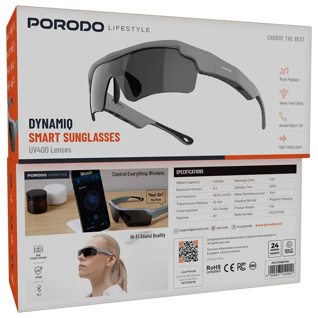 Porodo Lifestyle Dynamiq Smart Sunglasses 4