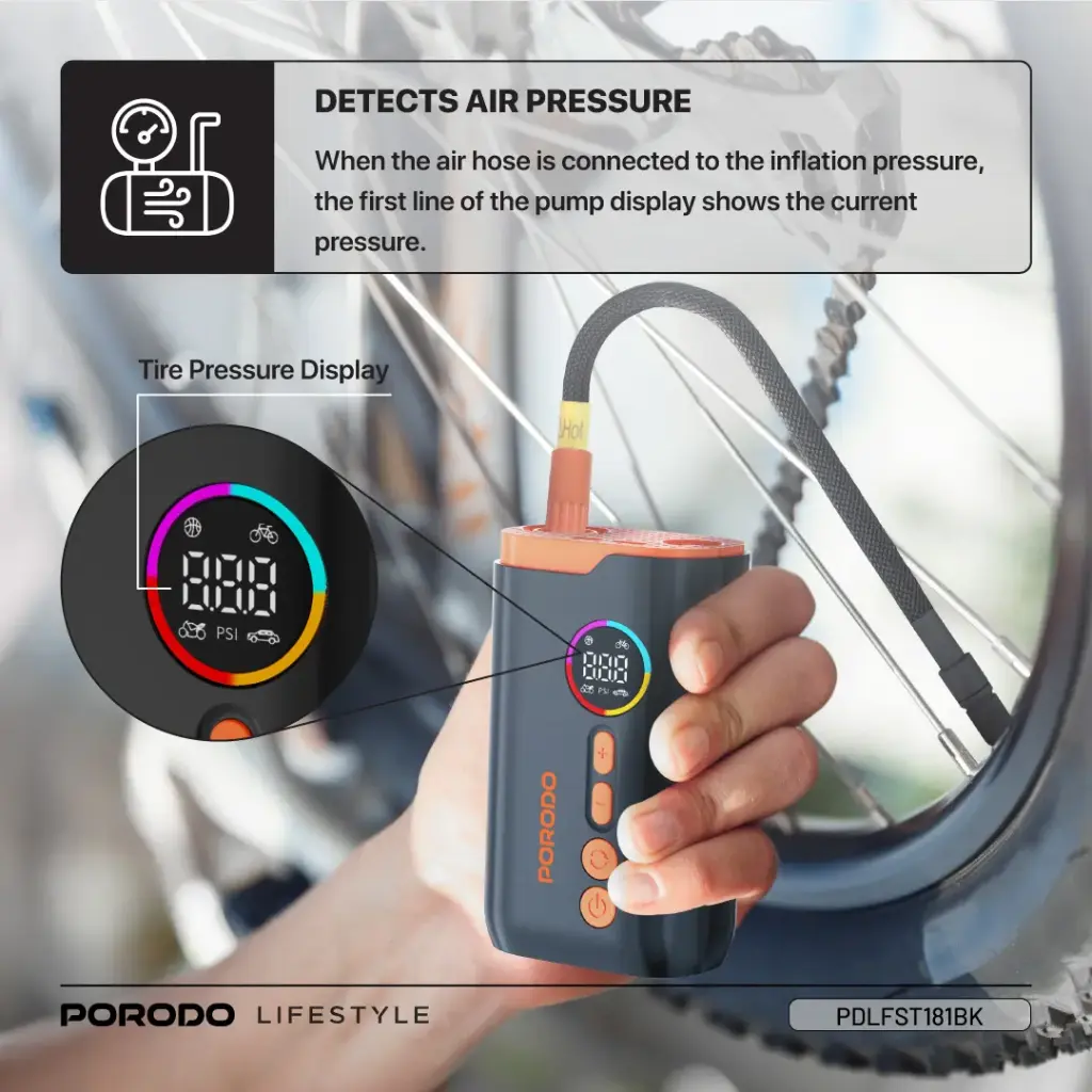 Porodo Lifestyle Electric Air Inflator 4