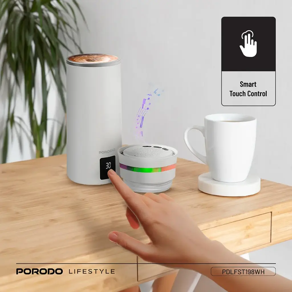 Porodo Lifestyle Fluxmix 350ML Stirring Cup with Speaker 4