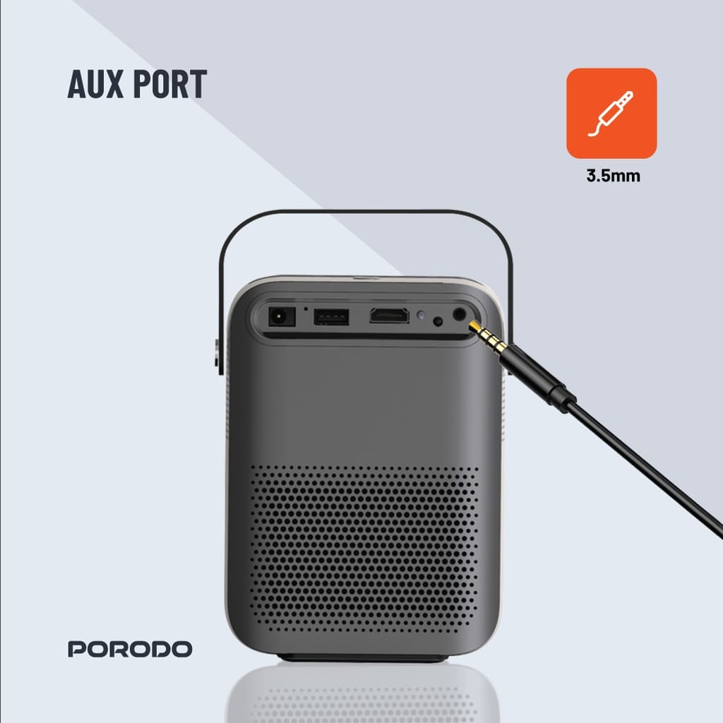 Porodo Lifestyle Full HD Portable Projector 4