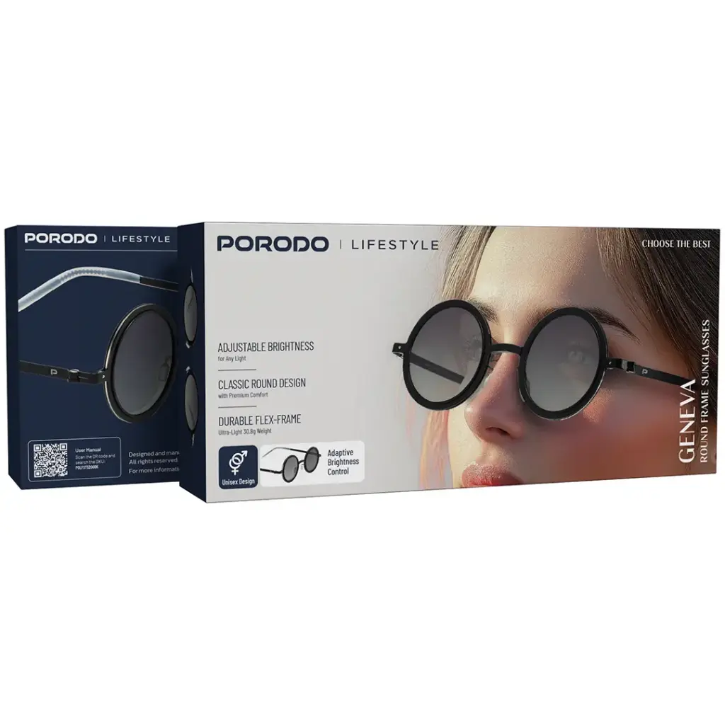 Porodo Lifestyle Geneva Round Frame Sunglasses 3