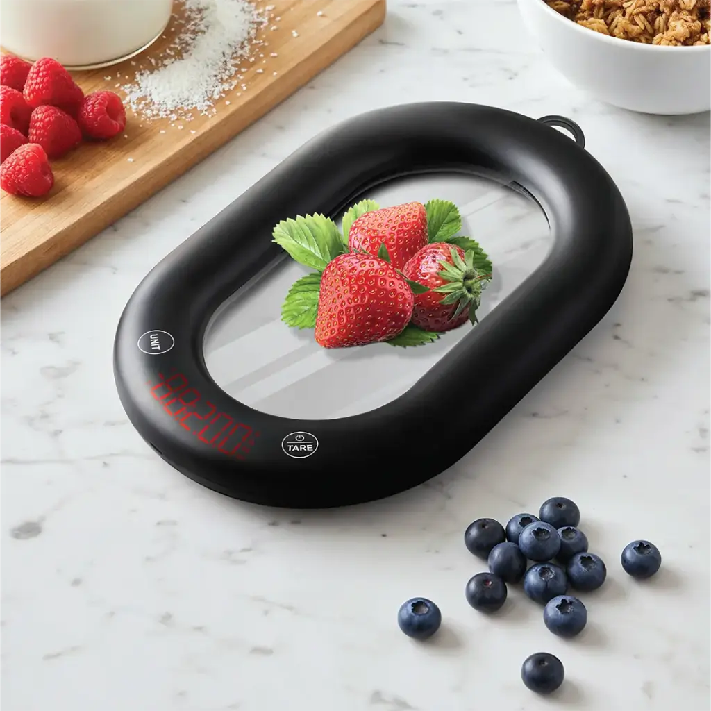 Porodo Lifestyle Glass Design Smart Kitchen Digital Scale 3