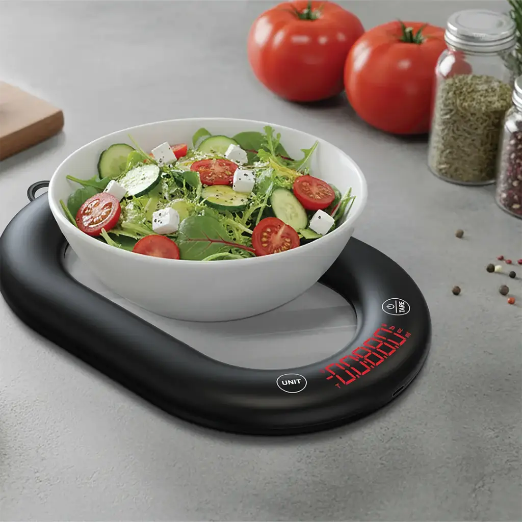 Porodo Lifestyle Glass Design Smart Kitchen Digital Scale 5