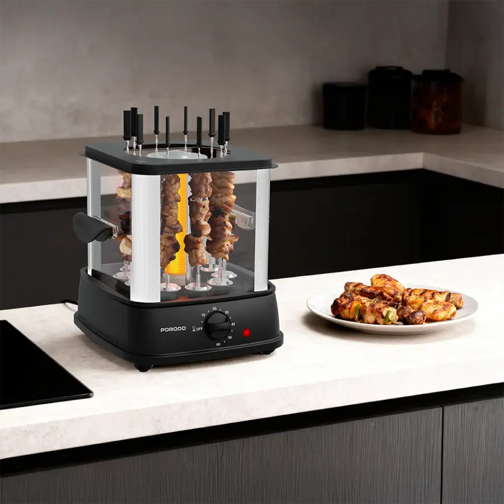 Porodo Lifestyle Grilljet Electric Rotisserie Kebab Grill 2