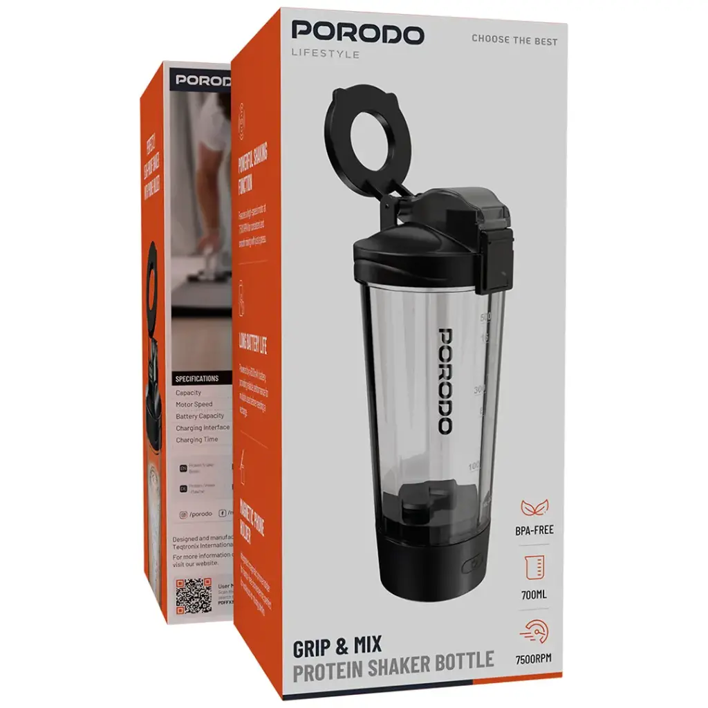 Porodo Lifestyle Grip & Mix Protein Shaker Bottle 3