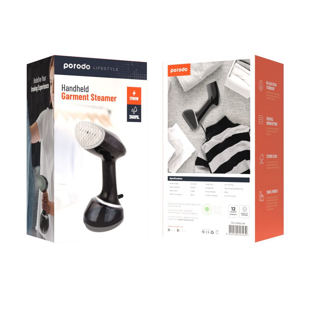 Porodo Lifestyle Handheld Garment Steamer 2