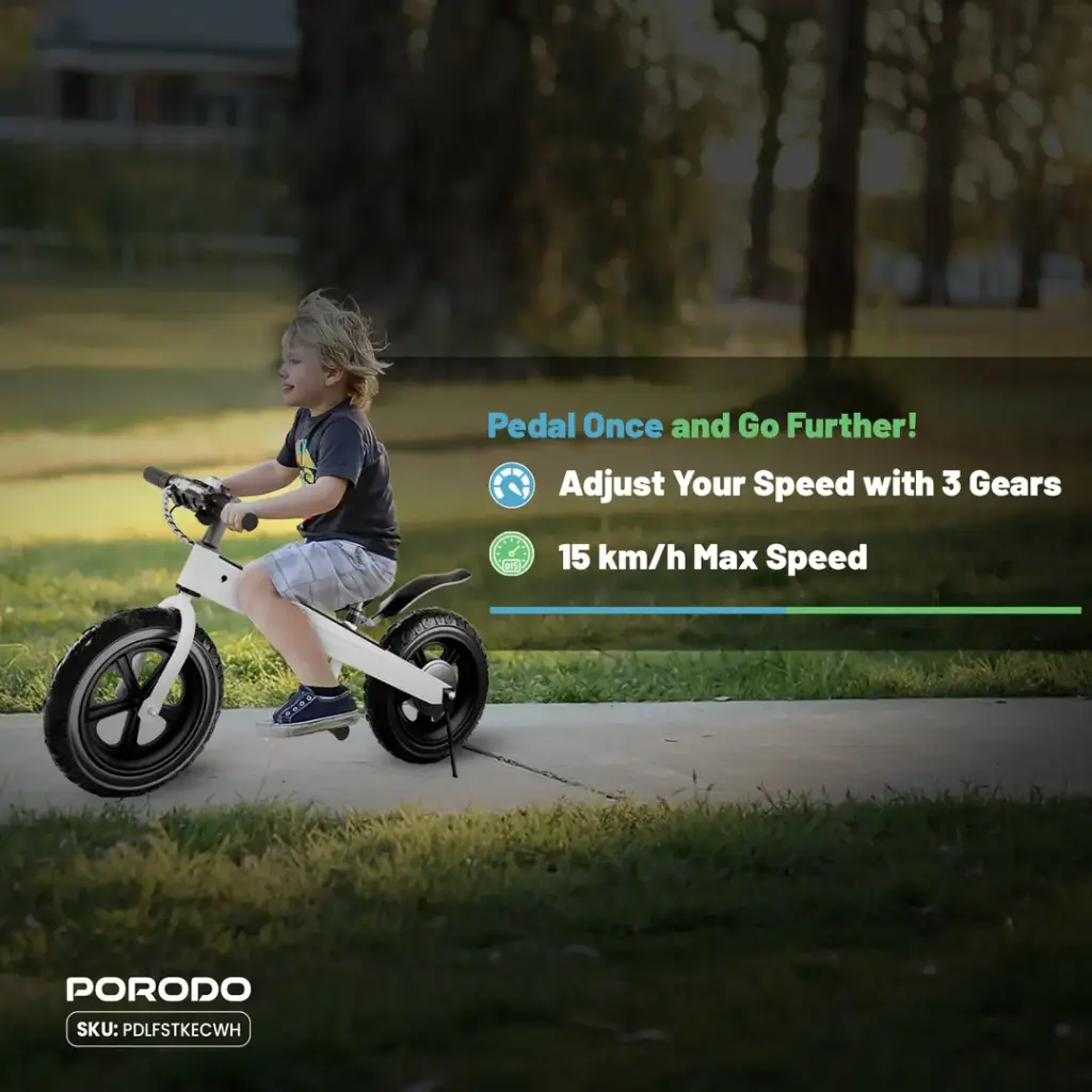 Porodo Lifestyle JoyCruiser Kids Electric Bike 3