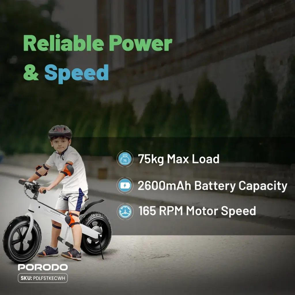 Porodo Lifestyle JoyCruiser Kids Electric Bike 5