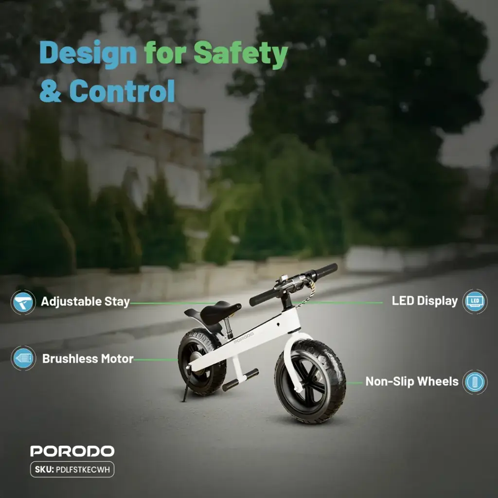 Porodo Lifestyle JoyCruiser Kids Electric Bike 6