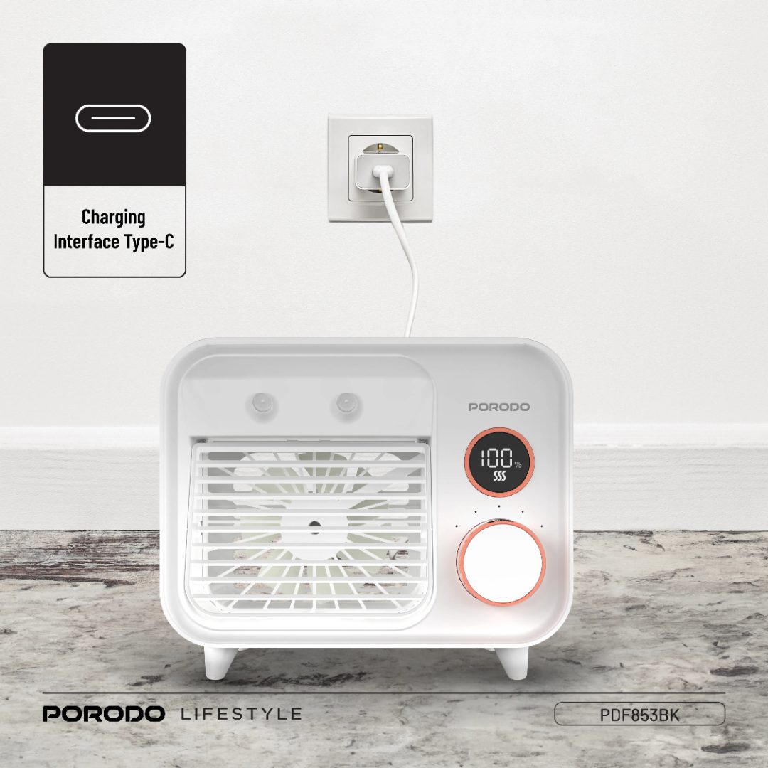 Porodo Lifestyle Mini Mist Fan Desktop Air Cooler 2