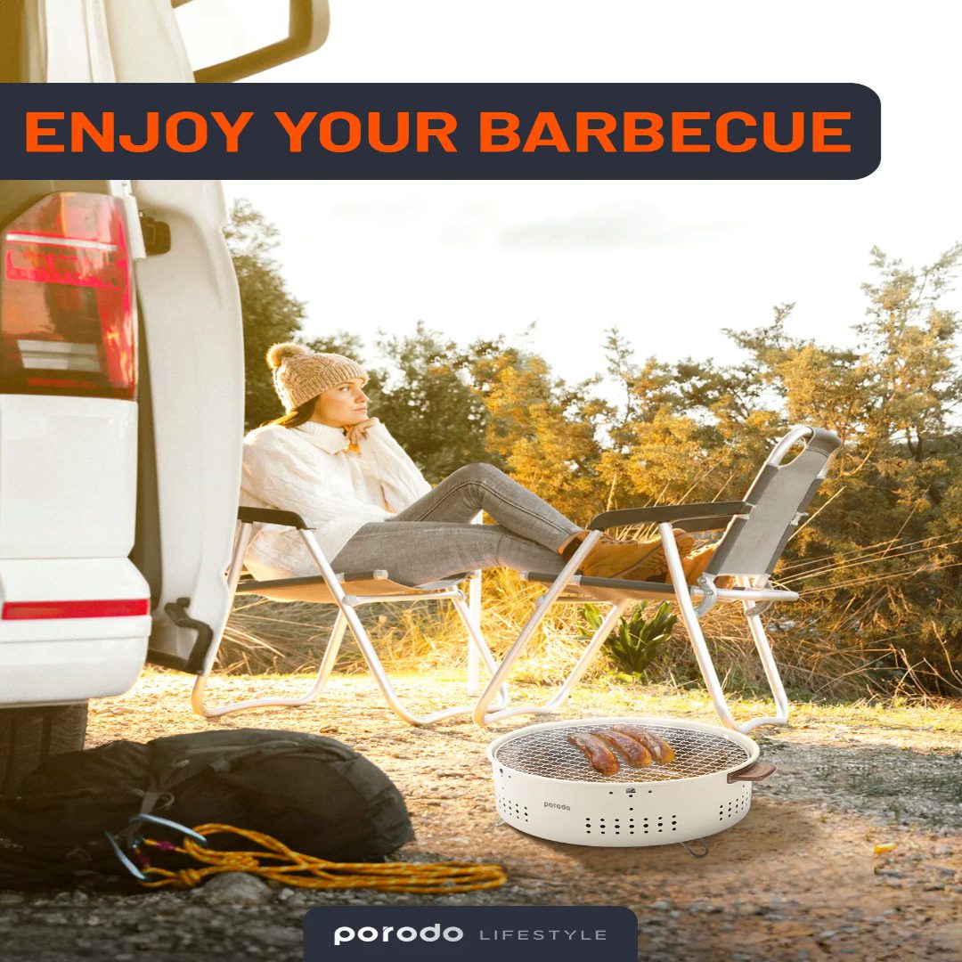 Porodo Lifestyle Mini Portable Charcoal Grill Outdoor Adventure Made Easy 8
