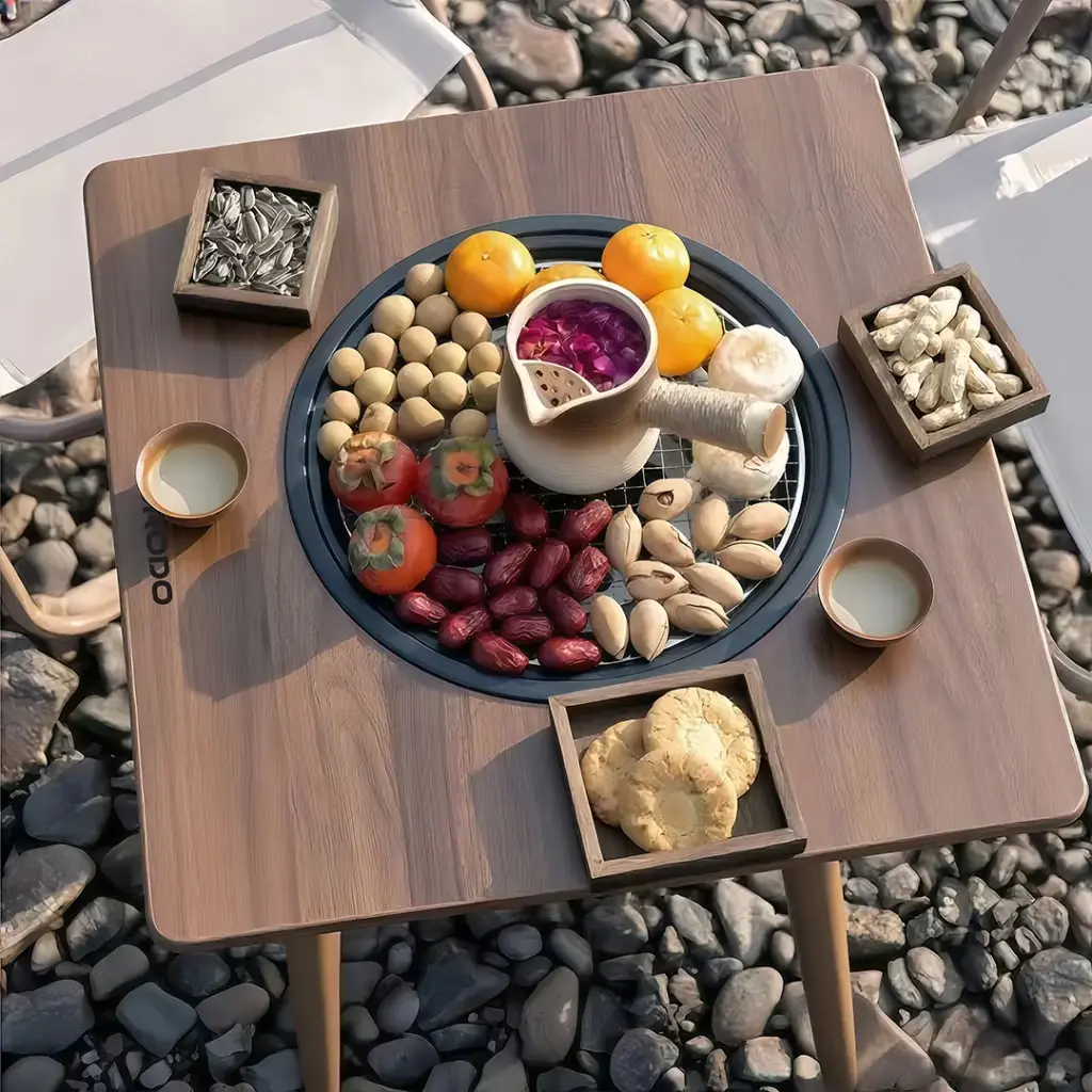 Porodo Lifestyle Multi-Purpose Outdoor Square Grill Table 2