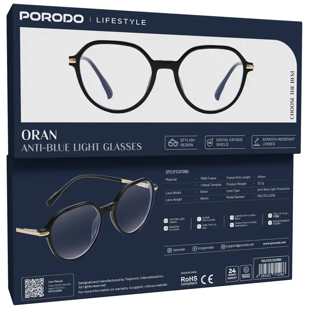 Porodo Lifestyle Oran Anti-Blue Light Glasses 3