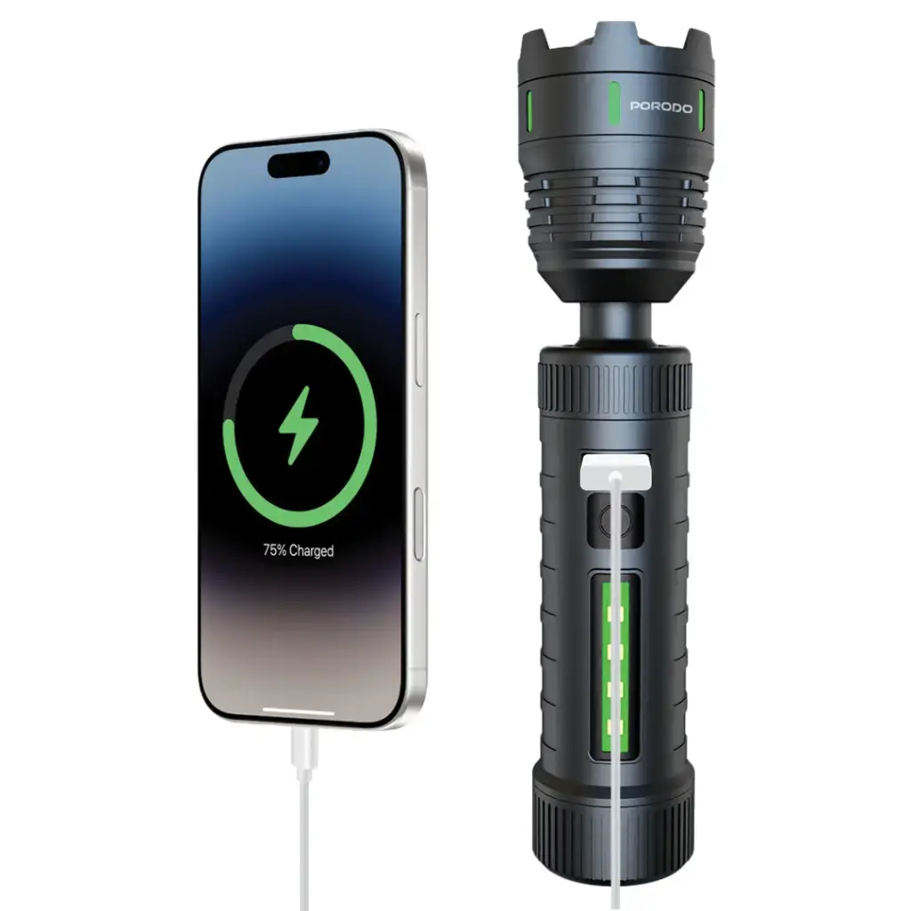 Porodo Lifestyle Orbit Multi-Color Laser Torch with Power Bank 4