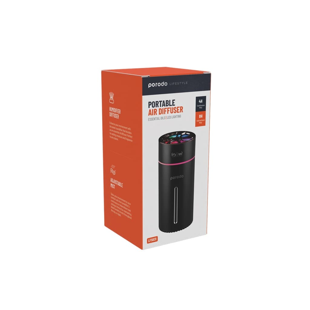 Porodo Lifestyle Portable Air Diffuser with LED Lighting 3