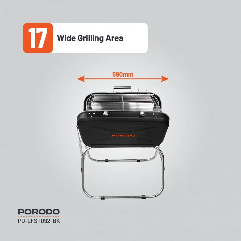 Porodo Lifestyle Portable Folding BBQ Grill 3